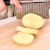 1PC Stainless Steel Undulating Potato Knife Multi-functional Kitchen Household Spike Potato Knife Fancy Knife Vegetable Slicer