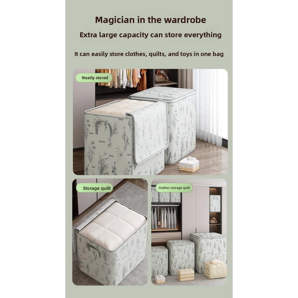 Clothing Storage Box, Household Large Capacity Clothing Sorting Box, Cotton Quilt Storage Bag, Moving Packing Bag