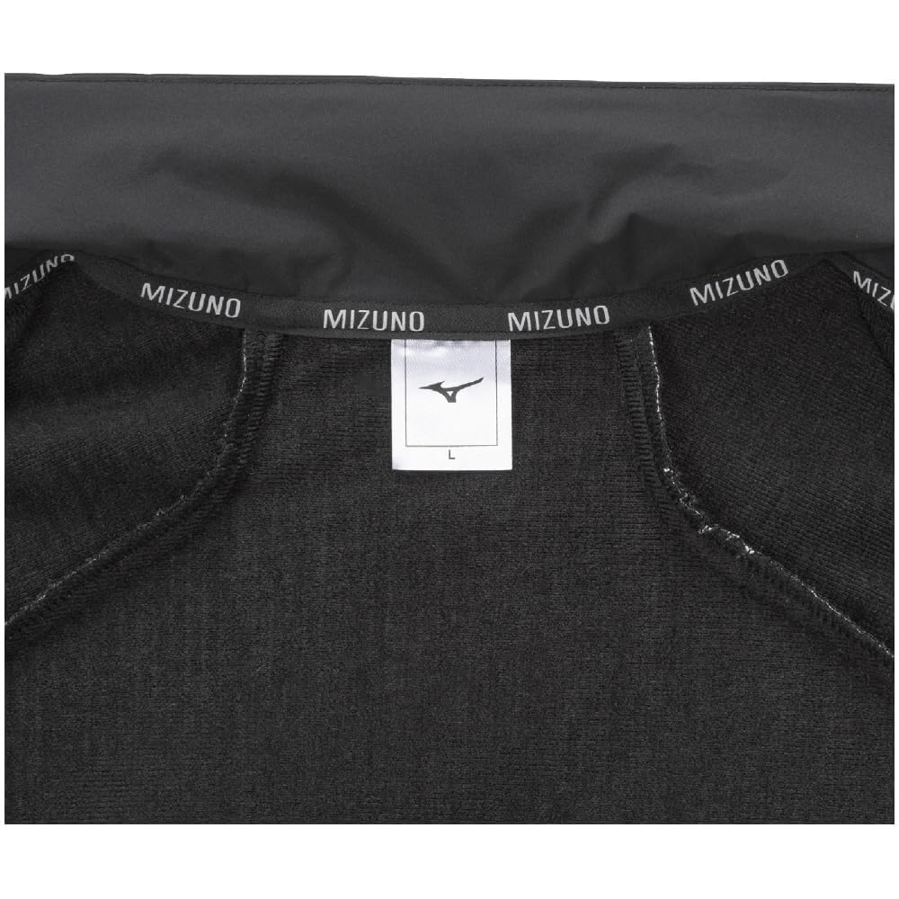 Mizuno Running Wear Thermal Charge Water Reflective Black Jacket, Repellent, Rest, Recovery, Print, J2MEB502, Men's,