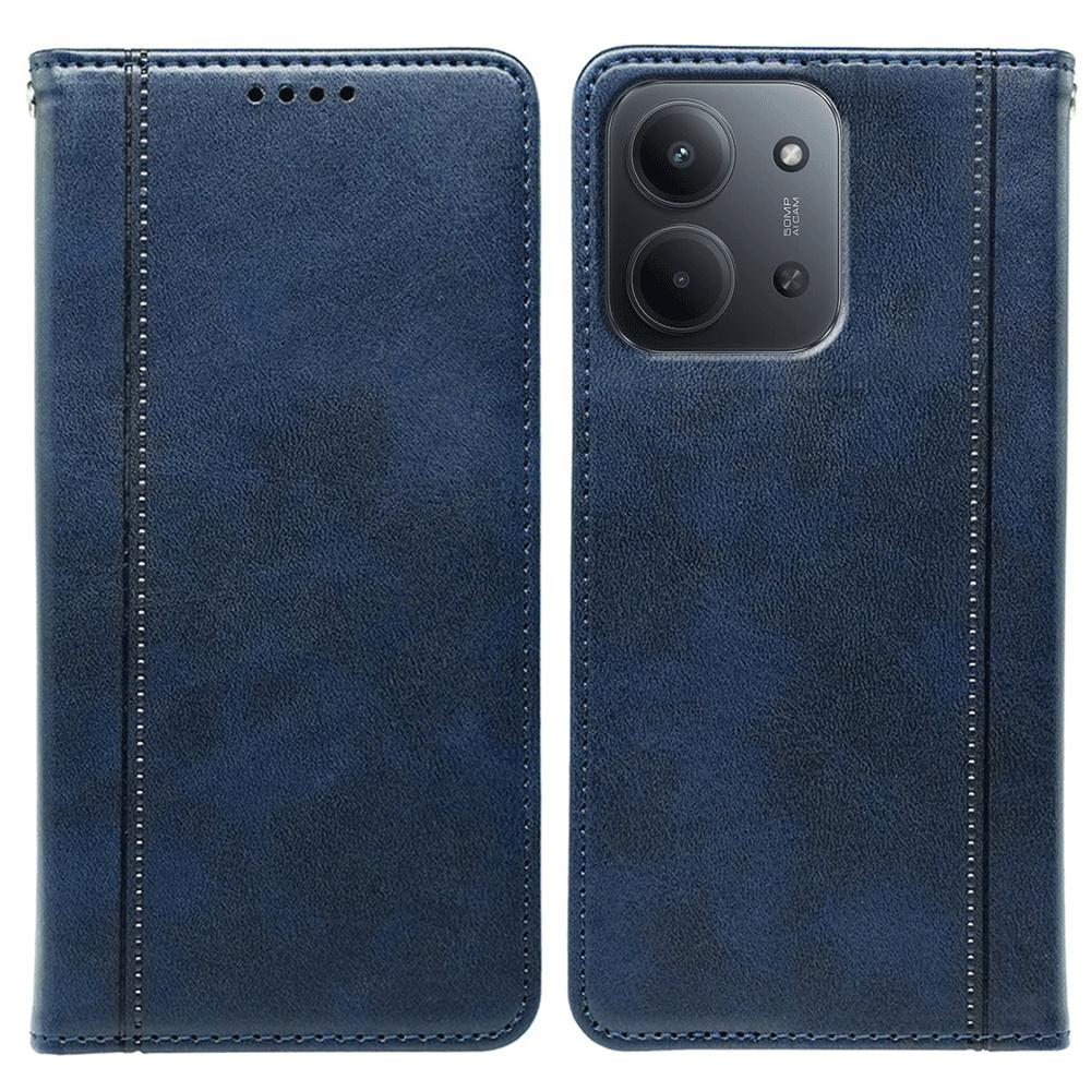 Für Xiaomi Redmi 15C 5G (EU) (173 mm)/15C 4G (EU) (173 mm) Hülle Verdeckter Magnetverschluss Kalbsleder Textur Leder Handyhülle