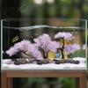 Realistic Aquarium Cherry Blossom Underwater Scene Artificial Plant Landscape Tree  Office Decor