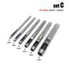 4/6/10pcs Mix Size Round Hole Punch Hollow Cutter Set Lot for Gasket Rubber Leather Craft Belt Bag Clothing High Hardness Steel