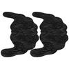 Nipple Cover Stickers Disposable SelfAdhesive Lace Invisible UShaped Underwear Bra Pads(Black B)