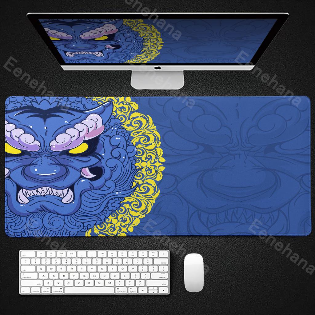 Large Tiger Gaming Mouse Pad Pc Speed Esports Mousepad Gamer Accessories Keyboard Pads XXL Computer Deskmat NonSlip Mousemat