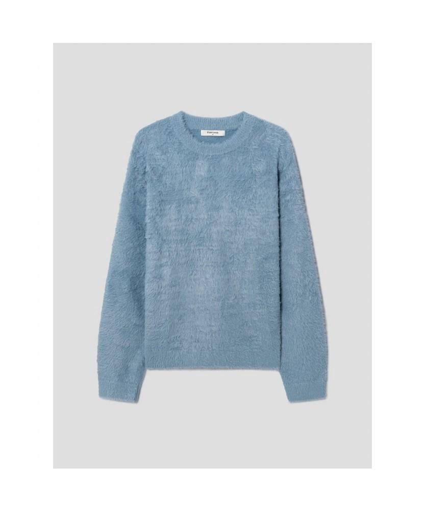 8SECONDS Hairy Knit Pullover Sky Blue