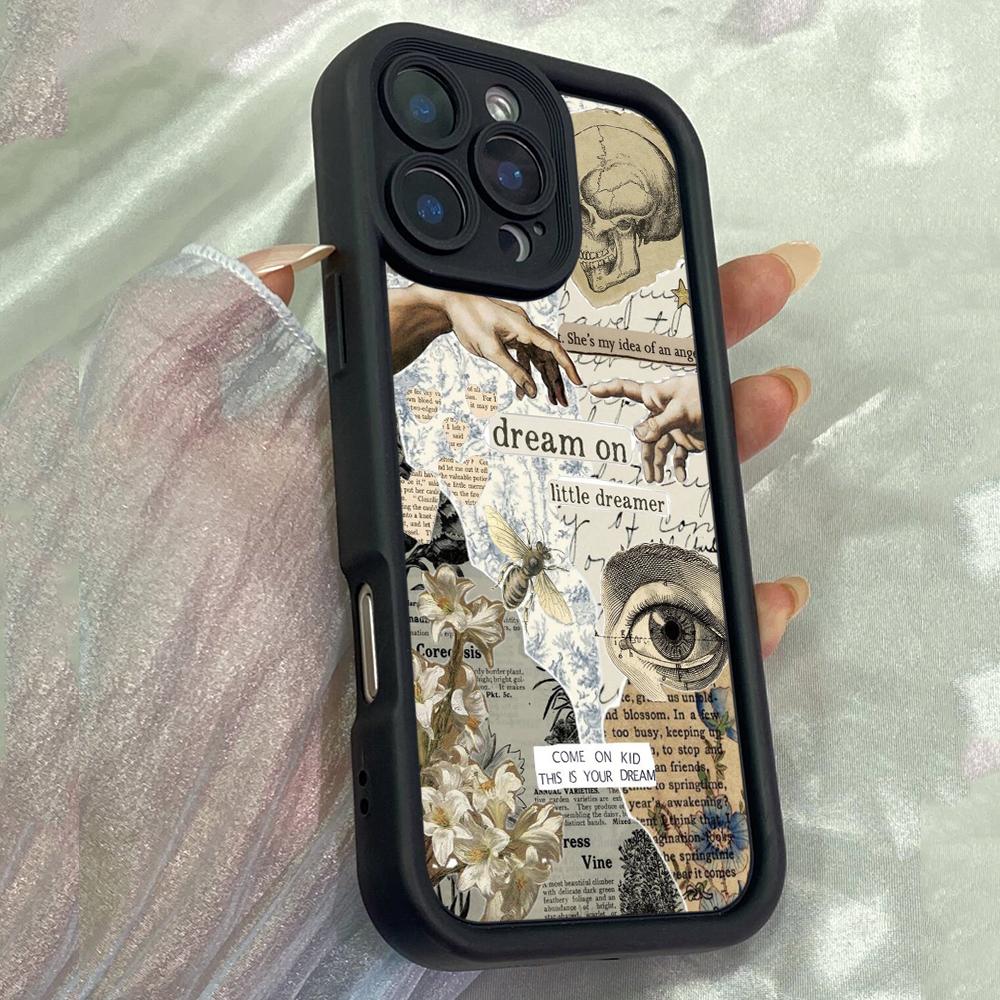 

JT291 Икар Коллаж для iPhone 17 16 15 14 13 12 Pro Max Samsung S26 S25 Ultra A17 A16 A07 A56 A06 A15 Xiaomi 15T Redmi 15c Note 14 13 12 Мягкий чехол for iPhone 5/5s чёрный