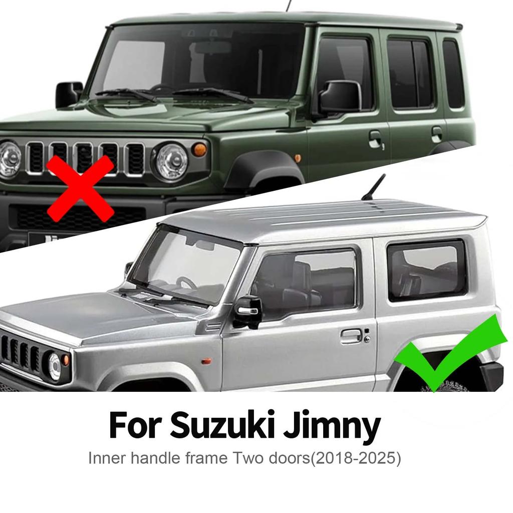 For Suzuki Jimny 3 Door Version 2018-2025 Inner Door Handle Decor Frame Anti Scratch Door Panel Interior Protector Accessories