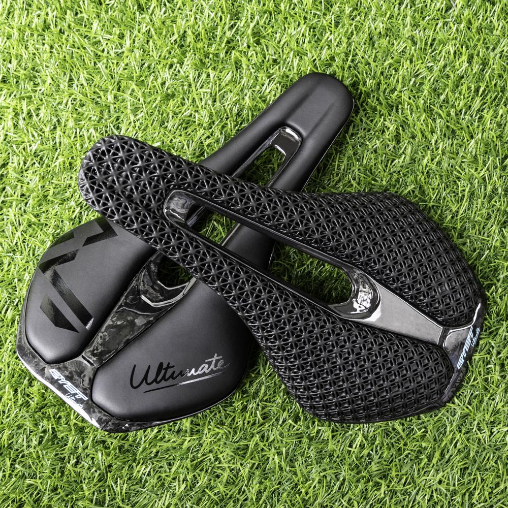 RYET 3D-gedruckter Fahrradsattel, ultraleichter Carbonsattel, 135/143 mm, 105 g, Fahrradsattel für MTB, Schotter, Rennrad, Sitz, Fahrradteile