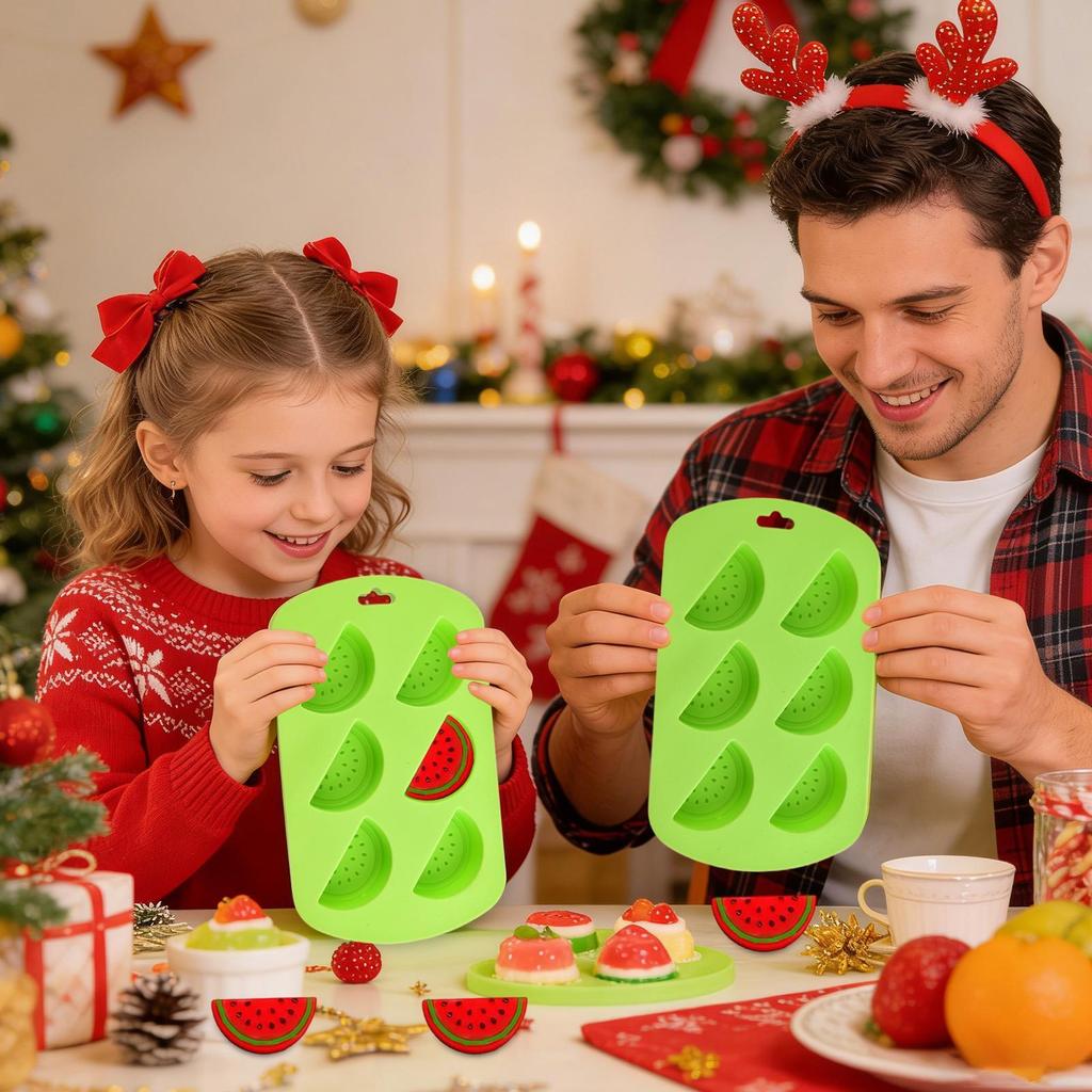 Fruit Shape Chocolate Candy Molds Silicone Ice Mold Non-Stick Watermelon/ lemon/ strawberry/ pineapple pattern candy Molds