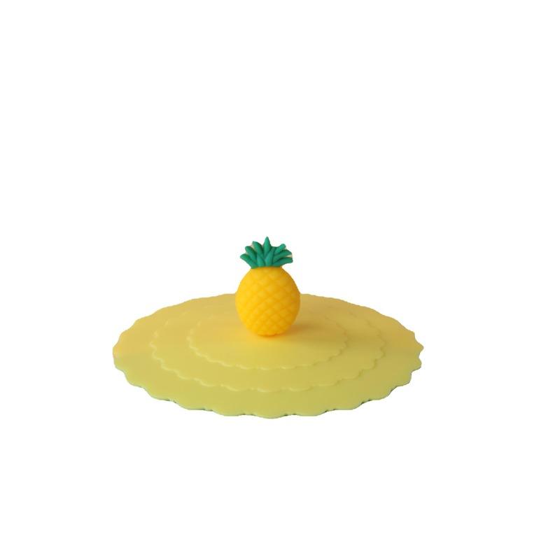 Cute Three-dimensional Cartoon Silicone Cup Lid, Circular Lid, Cute Cat Series Lid