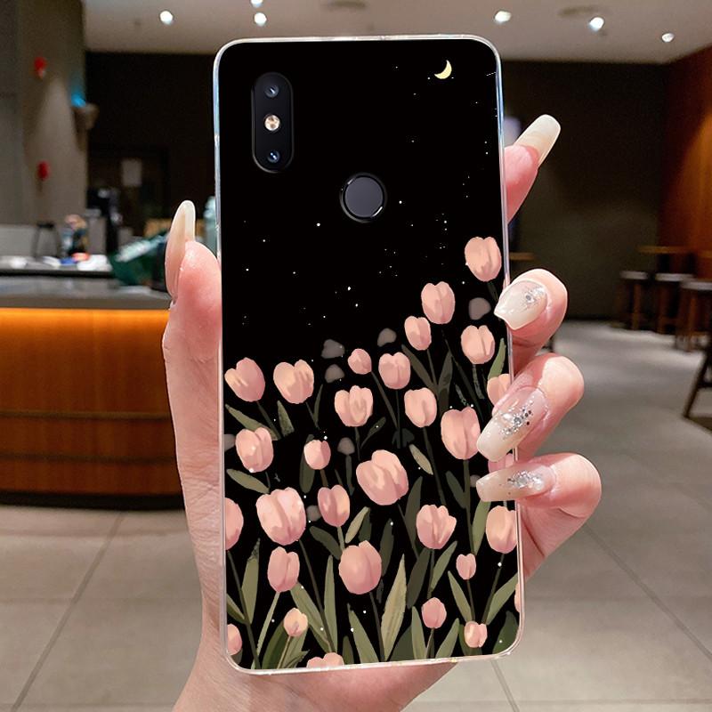 For Xiaomi Mi Max 3 Mix 2S Phone Case Fashion Butterfly Flower Clear Soft TPU Silicone Back Cover For Xiaomi Mi Max3 Mix2S Shell