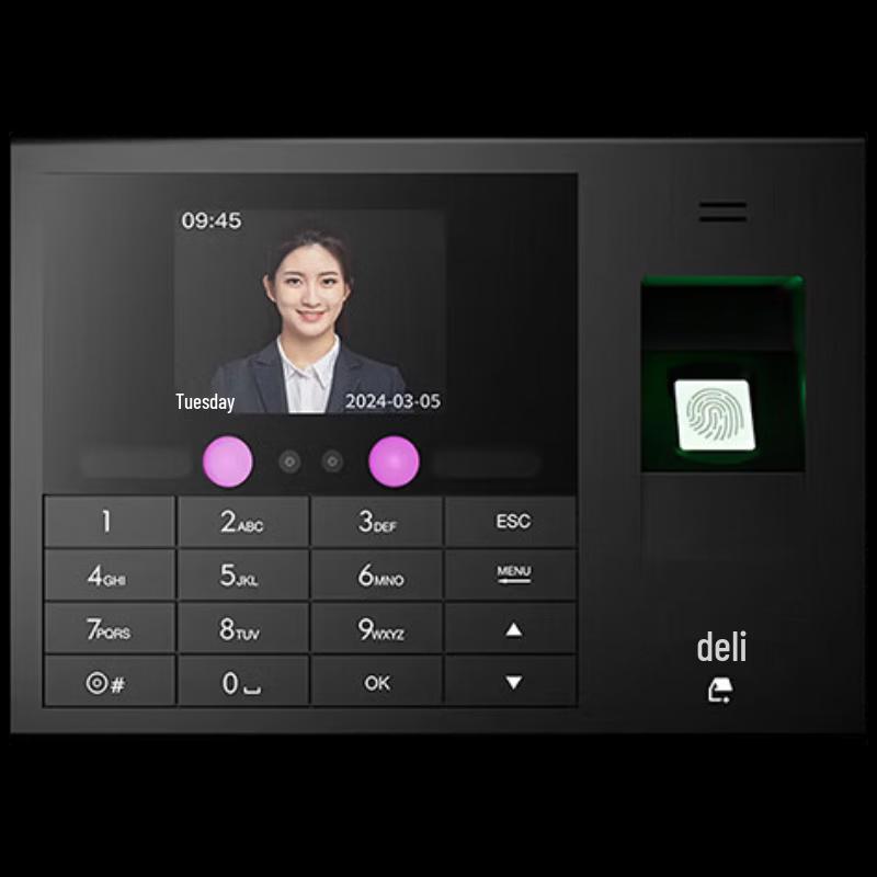 

Deli 3765CNPRO Smart Cloud Time Attendance Machine CN plug (adapter included)