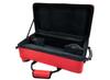 PLAYTECH Double Case for Can Hold 2 Red Trumpet, Semi-hard Type, Mouthpieces,