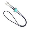 Vintage Western Cowboy Bolo Tie Hexagram Stone Necktie Punk Lariat Necklace Costume Accessory Bolo Tie Western
