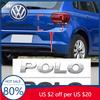 Pro VW Volkswagen Jetta MK5 Golf 1ks 3D ABS POLO auto Písmeno Znak Zadní víko kufru Samolepky odznak nálepka Nálepka styling auto Acc