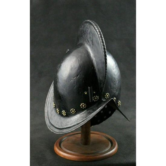 Halloween Martelado 18 Calibre Aço Medieval Morion Espanhol Capacete