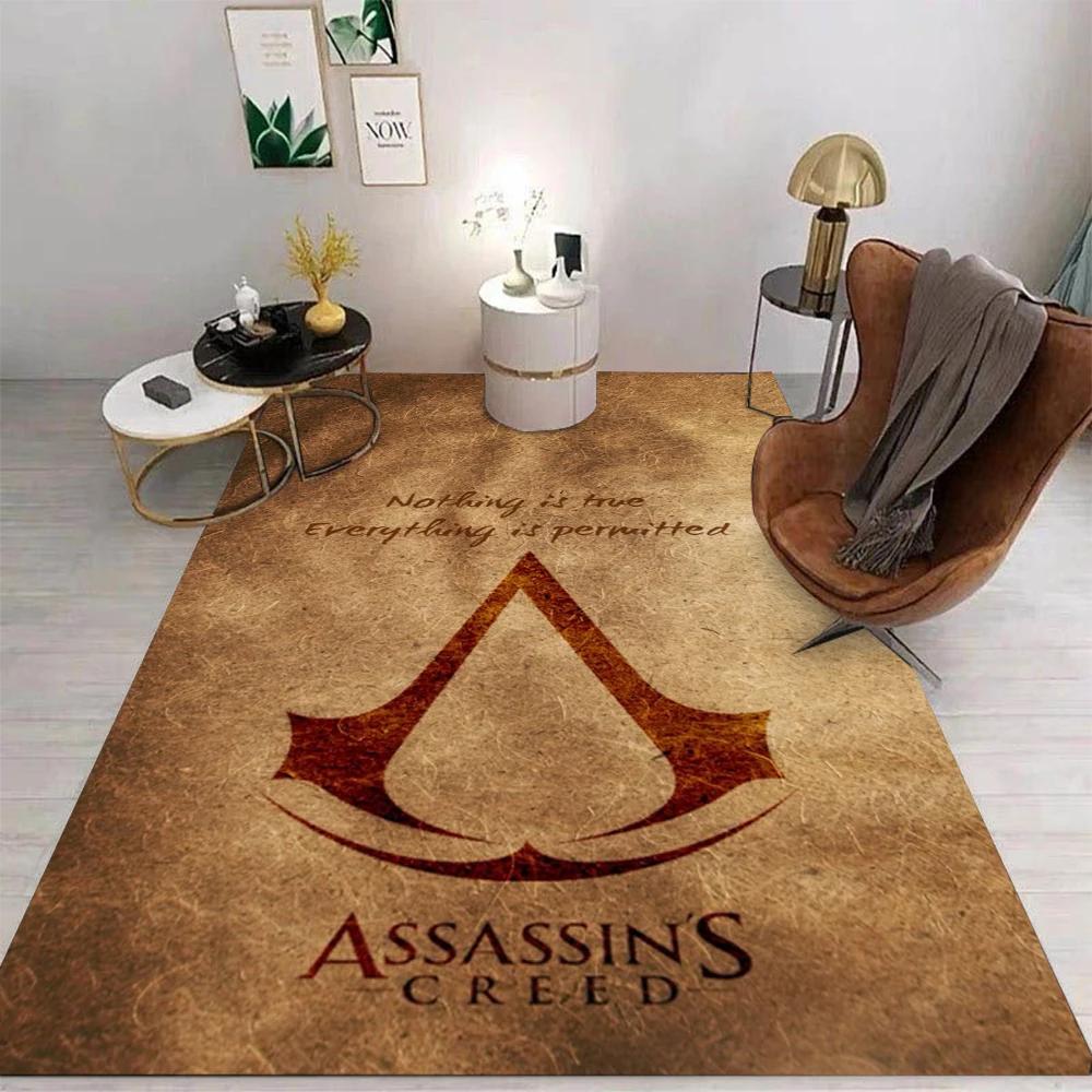 Assassins Creed 3D Printed Carpet for Living Room Decor The Game Leap of Faith Gaming Bedroom Area Rug Aesthetic Decor Foot Mats