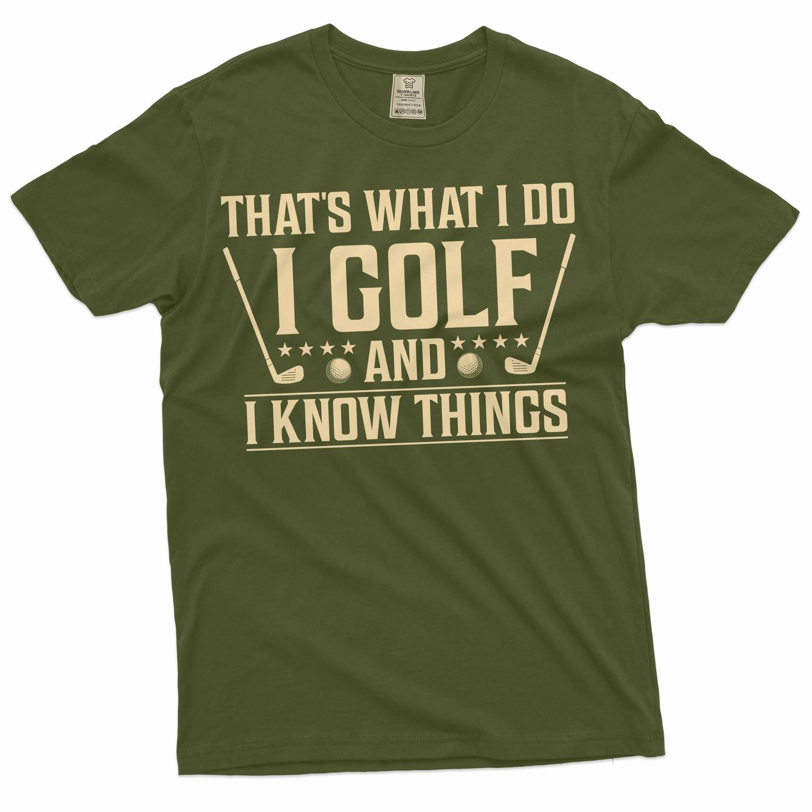 Men s funny golfing T-shirt Golf player sports hobby athlete golfing gift ideas L