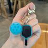 Creative Pickleball Racket Metal Keychain Colorful Hollow Golf Ball Keychains Dink Ball Fans Party Gift Bag Pendant