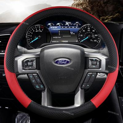 Do Ford Expedition 2007-2022 F150 F-250 2000-2022 F-350 Super Duty 2000-2016 Pokrowiec na kierownicę samochodową Skóra Akcesoria samochodowe