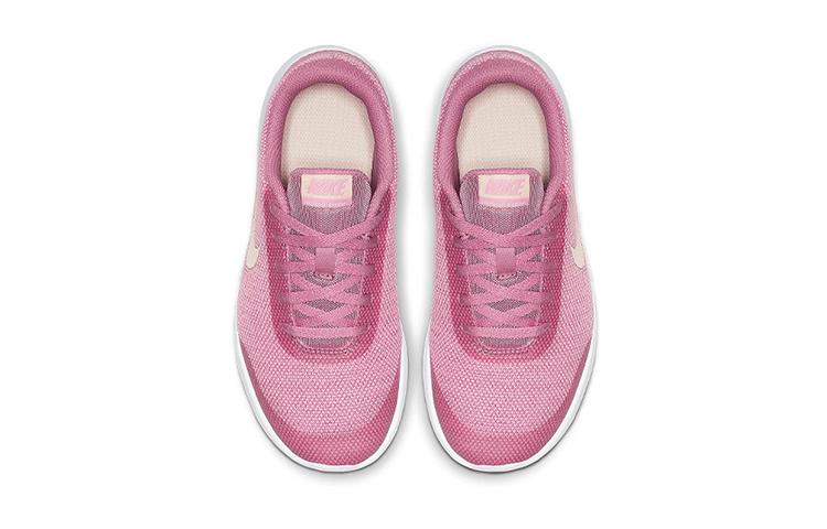 Nike Flex Experience RN 7 Cushioning Abrasion Resistant Breathable Low top Kids' Running Shoes Pink White Teenagers 943287-601