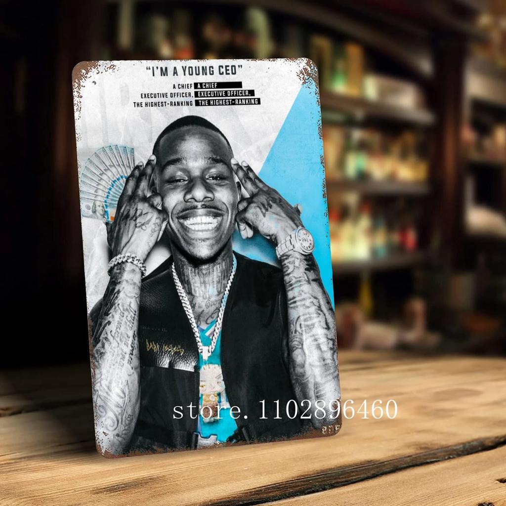 nas rapper Metal Plaques & Signs wall decor Vintage Tin Signs Captain Metal Poster Decor for Bar Pub Club Wall Decoration