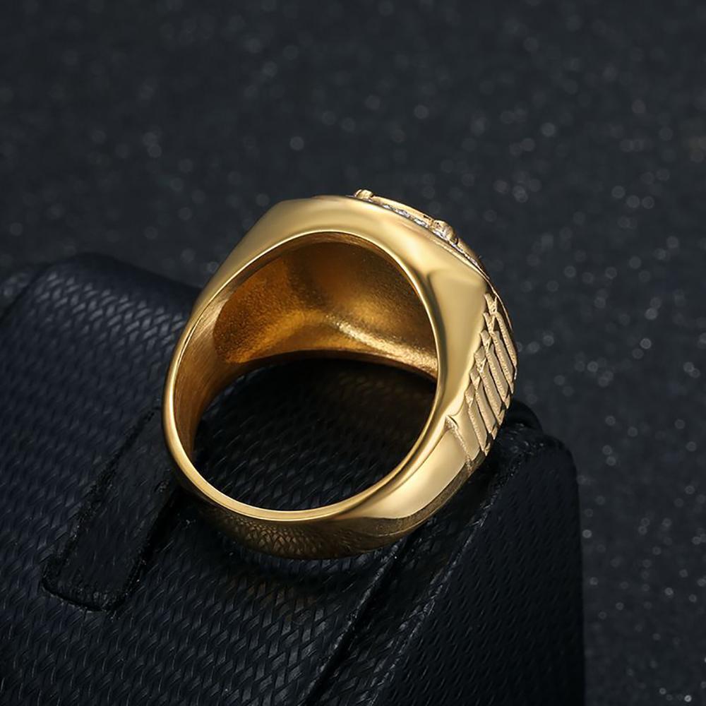 Vintage 316L Stainless Steel Eagle Ring for Men Women Punk Hip Hop Fashion Animal Ring Party Charm Amulet Jewelry Dropshipping