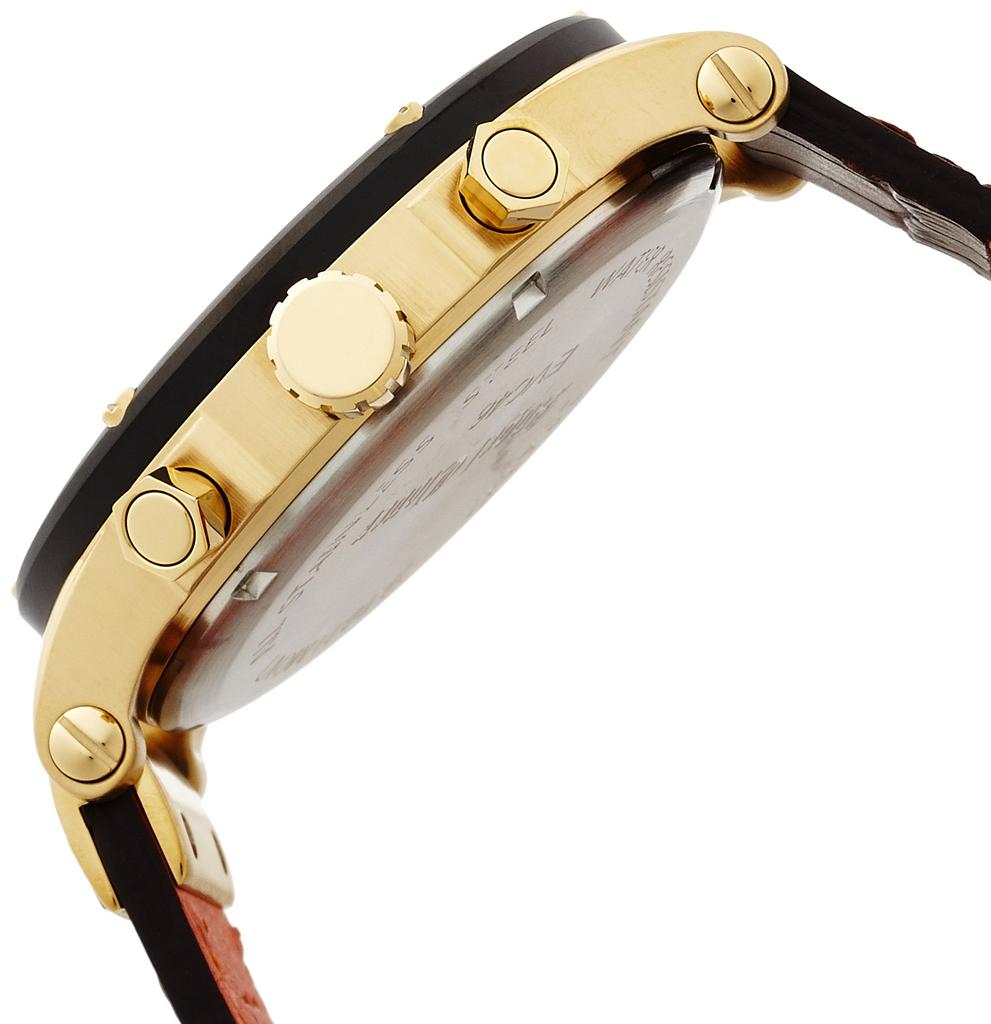 Watch Angel Clover Exventure Black Dial Stainless Steel Quartz 46MM Genuine Warranty Brown [Angel Clover] EVC46YBK-BW Men's