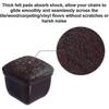 24 Pcs Square Chair Leg Floor Protectors With Felt, Chair Legs Caps, Floor Protectors For Chairs, Felt Furniture Chair Pads, Chair Leg Cups Covers, Ba