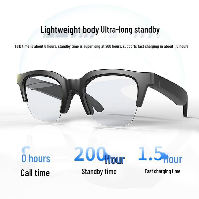 E60 Smart Audio Glasses: Discreet Design, Extended Battery, Lightweight Bluetooth Audio.