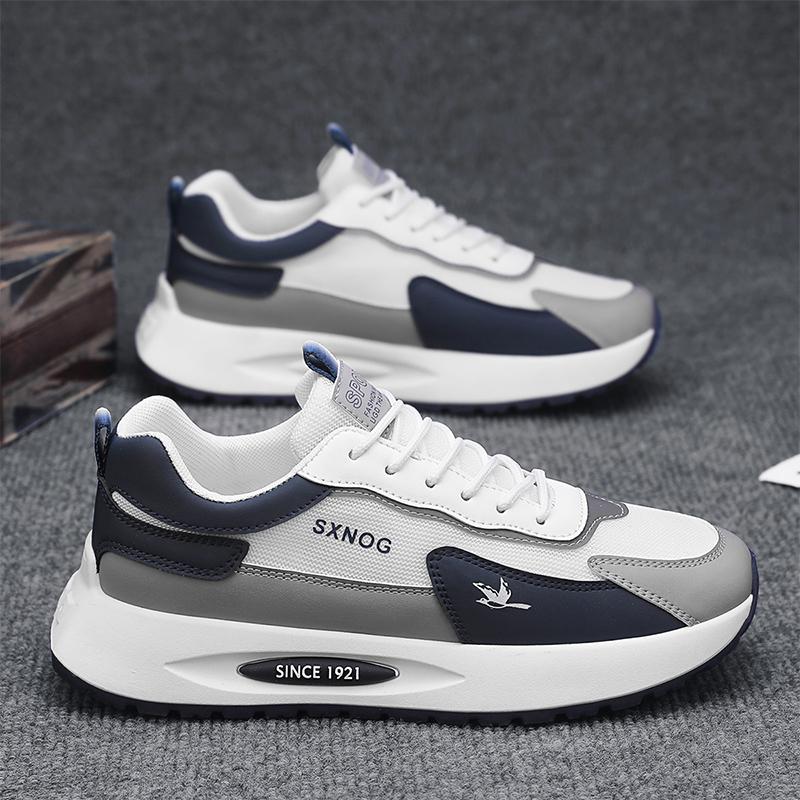 S spring new mesh sports fashion casual men s shoes, gray-blue, black-gray, beige 39