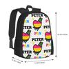 Pattern Design Bag Student's Backpack Pan Pride Pansexual Pride Lgbt