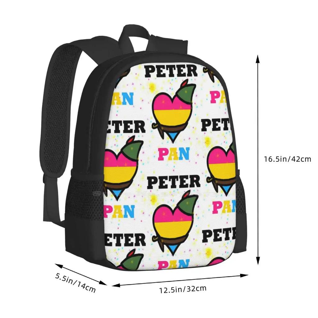 Pattern Design Bag Student's Backpack Pan Pride Pansexual Pride Lgbt