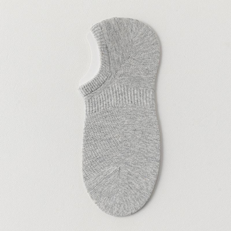 Men's Summer Thin Cotton Sweat Absorbing Deodorizing Boneless Heel Shallow Mouth Invisible Socks