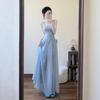 French beautiful, unique, super good-looking waist slim suspender dress, this year's popular popular dress summer