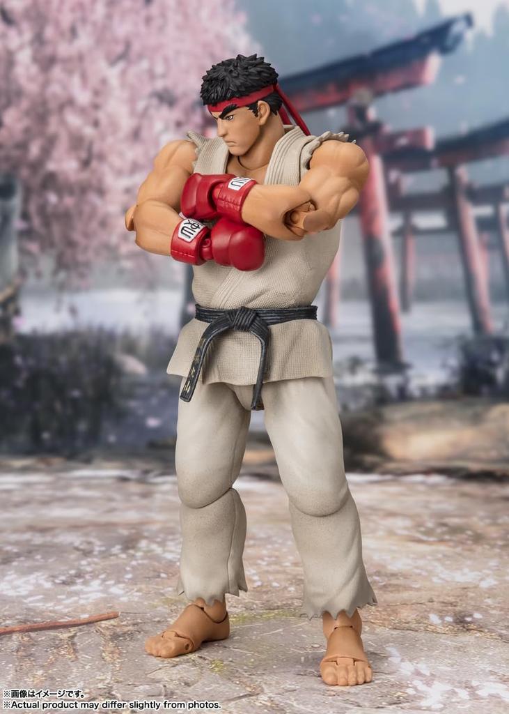 TAMASHII NATIONS Street Fighter Ryu 150 mm malt bevegelig figur SHFiguarts -Antrekk 2- Ca.. PVC og ABS