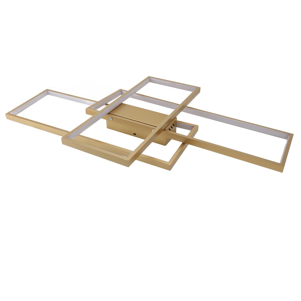 Modern LED Ceiling Light Minimalism Style Rectangular Stepless Dimmable LED Flush Mount Ceiling