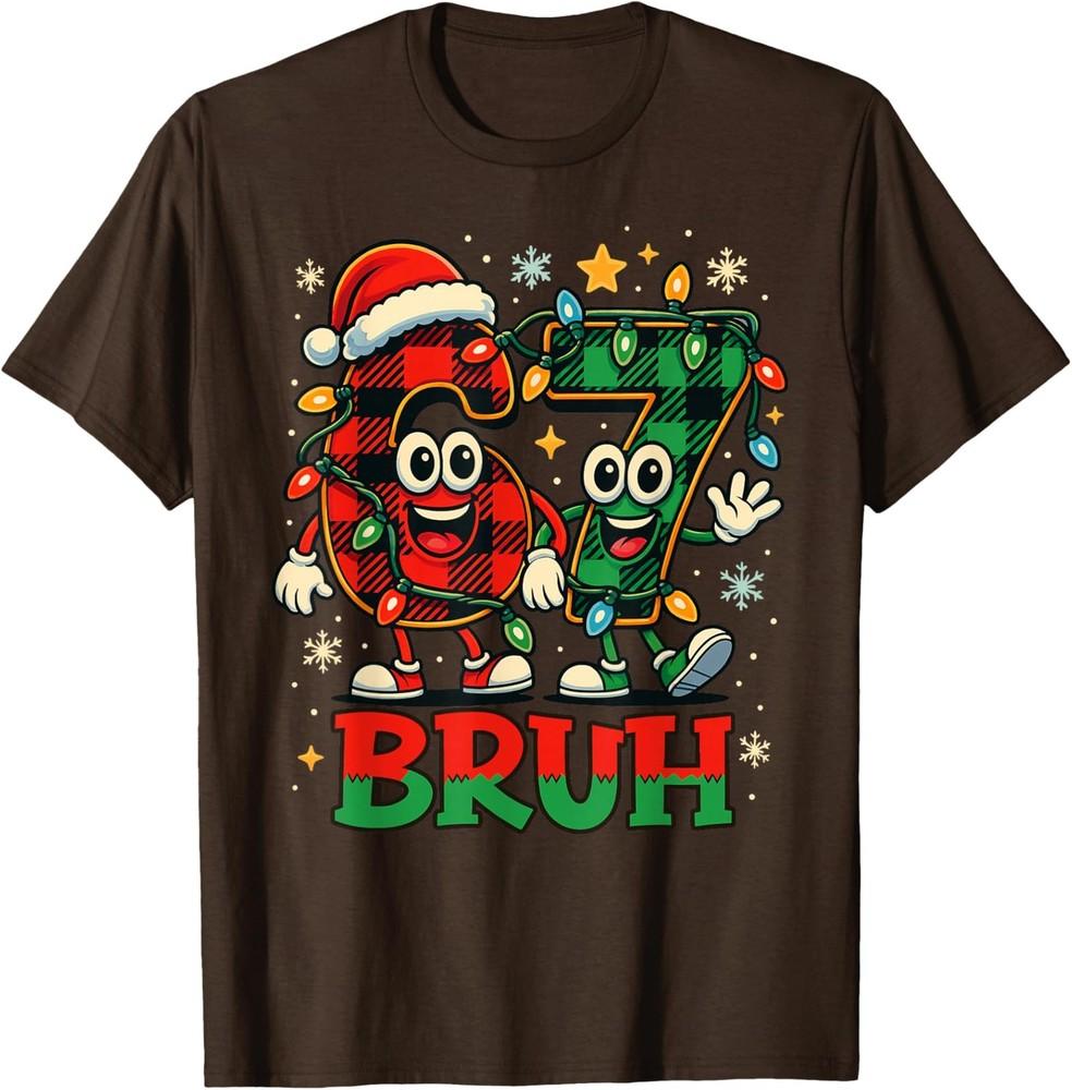 

Funny Meme Saying 67 Six Seven Christmas Number T-Shirt 2XL
