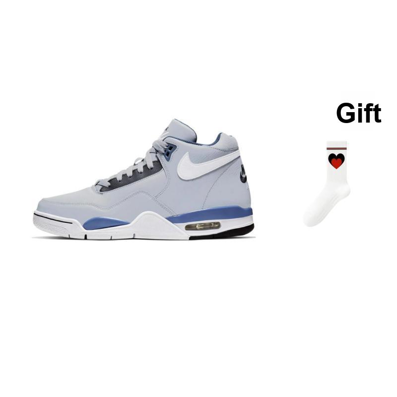 New Nike Flight Legacy Wolf Grey Mystic Navy BQ4212-001