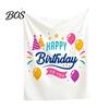 Matching Hanging Flags Baby Birthday Backdrop, Greenery Forest Banner for Boy Girl, Integrated Cloth 100 Day Celebration Party Decorations,