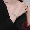 6mm Moissanite Tennis Bracelet On Hand 925 Silver Lab Created Diamond Adjustable Bracelets For Woman