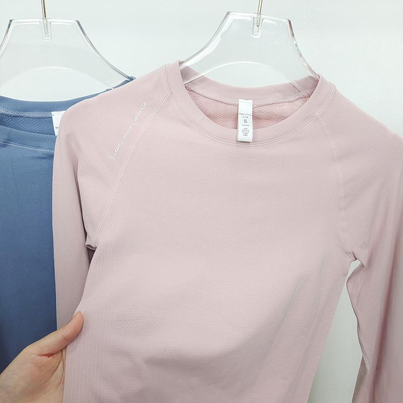 Top Yoga și Alergare cu Mânecă Lungă, Seamless, Foarte Elastic