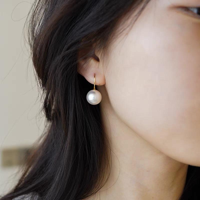 Pearl Earrings, Vintage Earrings, High-end and Luxurious Ear Pendants, Pearl Beads, Pearl Ear Hooks