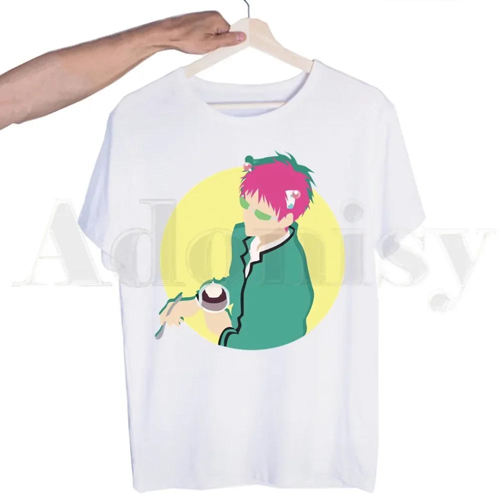 Disastrous Life Of Saiki K Japanese Anime Funny Tshirts  Unisex Fashion Summer T-shirts Tshirt Top Tees Streetwear Harajuku Funny Shirt