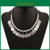 Vintage European Coin Necklace With Alloy And Electroplating For Gift And Travel Souvenir