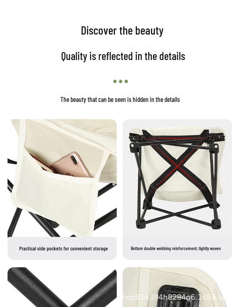 Moon Chair Outdoor Portable Folding Chair for Beach, Camping, Fishing, and Sketching