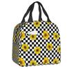 Sunflower With The Light Of Stars Insulated Lunch Tote Bag for Women Floral Cooler Thermal Food Lunch Box Kids School Children