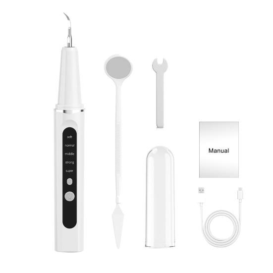 מסיר אבנית שיניים עם 1-4 ראשים להחלפה הסרת אבנית ופלאק כלי דנטלי לבית ולנסיעות נטען אולטרסוני חשמלי לניקוי שיניים