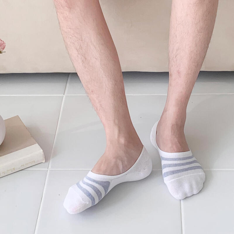 [10-Pair Set] Men s 3-Point Socks/Fake Socks 10 pairs of white and black