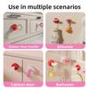 2pcs Detachable Rotating Suction Cup Hook Cream Color Adhesive-Free Bathroom Hook Portable Plastic Door Hook Bedroom Doors